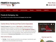 Tablet Screenshot of frantzpestcontrol.com